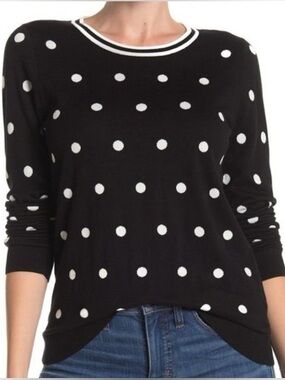 J Crew Polka Dot Sweater